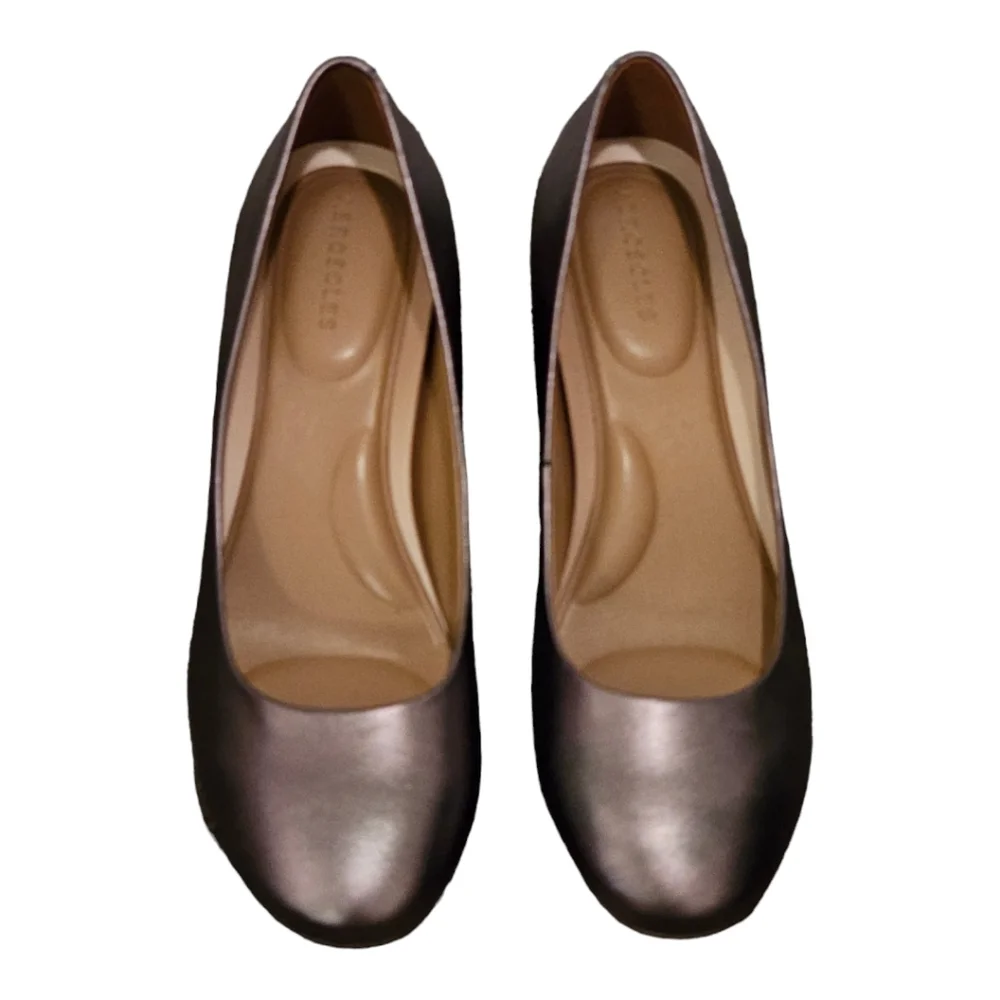 Aerosoles Metallic‎ Bronze Bette Comfort InSole Block Heels Pumps Size 11 new!